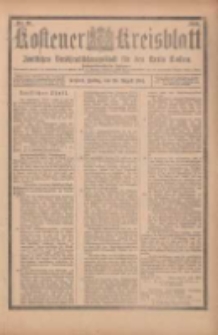 Kostener Kreisblatt: amtliches Ver&ouml;ffentlichungsblatt f&uuml;r den Kreis Kosten 1901.08.23 Jg.36 Nr68