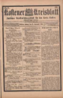 Kostener Kreisblatt: amtliches Ver&ouml;ffentlichungsblatt f&uuml;r den Kreis Kosten 1901.09.13 Jg.36 Nr74