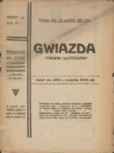 Gwiazda: tygodnik narodowy ilustrowany 1922.12.24 R.21 Nr52