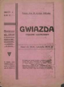 Gwiazda: tygodnik narodowy ilustrowany 1923.01.28 R.22 Nr4