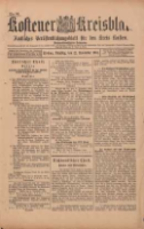 Kostener Kreisblatt: amtliches Ver&ouml;ffentlichungsblatt f&uuml;r den Kreis Kosten 1901.11.12 Jg.36 Nr91