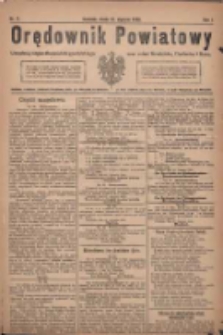 Orędownik Powiatowy: urzędowy organ dla powiatu grodziskiego oraz miast Grodziska, Opalenicy i Buku 1920.01.21 R.1 Nr6