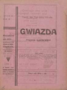 Gwiazda: ilustrowany tygodnik popularny, poświęcony nauce, literaturze, sztuce, sprawom społecznym, godziwej rozrywce 1923.03.25 R.22 Nr12