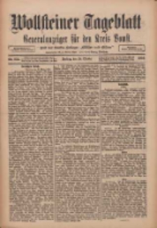 Wollsteiner Tageblatt: Generalanzeiger für den Kreis Bomst: mit der Gratis-Beilage: "Blätter und Blüten" 1910.10.28 Nr253