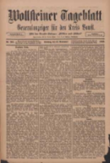 Wollsteiner Tageblatt: Generalanzeiger f&uuml;r den Kreis Bomst: mit der Gratis-Beilage: "Bl&auml;tter und Bl&uuml;ten" 1910.11.13 Nr267