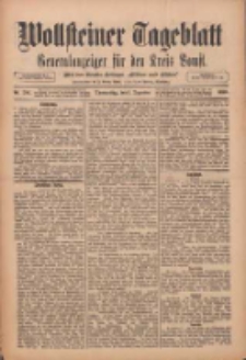 Wollsteiner Tageblatt: Generalanzeiger für den Kreis Bomst: mit der Gratis-Beilage: "Blätter und Blüten" 1910.12.01 Nr281