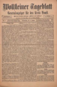 Wollsteiner Tageblatt: Generalanzeiger für den Kreis Bomst: mit der Gratis-Beilage: "Blätter und Blüten" 1911.01.05 Nr4