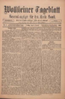 Wollsteiner Tageblatt: Generalanzeiger f&uuml;r den Kreis Bomst: mit der Gratis-Beilage: "Bl&auml;tter und Bl&uuml;ten" 1911.01.06 Nr5