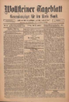 Wollsteiner Tageblatt: Generalanzeiger f&uuml;r den Kreis Bomst: mit der Gratis-Beilage: "Bl&auml;tter und Bl&uuml;ten" 1911.01.13 Nr11