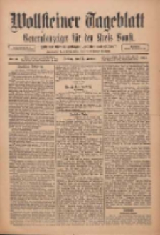Wollsteiner Tageblatt: Generalanzeiger für den Kreis Bomst: mit der Gratis-Beilage: "Blätter und Blüten" 1911.01.13 Nr11
