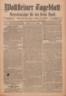 Wollsteiner Tageblatt: Generalanzeiger f&uuml;r den Kreis Bomst: mit der Gratis-Beilage: "Bl&auml;tter und Bl&uuml;ten" 1911.01.17 Nr14