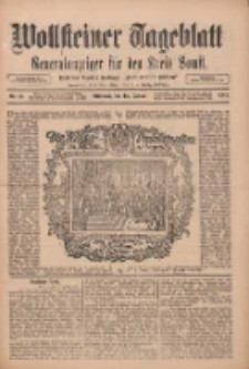 Wollsteiner Tageblatt: Generalanzeiger für den Kreis Bomst: mit der Gratis-Beilage: "Blätter und Blüten" 1911.01.18 Nr15