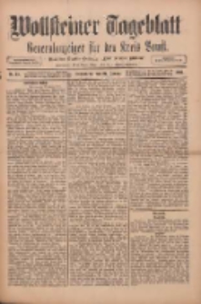 Wollsteiner Tageblatt: Generalanzeiger f&uuml;r den Kreis Bomst: mit der Gratis-Beilage: "Bl&auml;tter und Bl&uuml;ten" 1911.01.21 Nr18