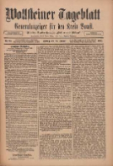 Wollsteiner Tageblatt: Generalanzeiger f&uuml;r den Kreis Bomst: mit der Gratis-Beilage: "Bl&auml;tter und Bl&uuml;ten" 1911.01.27 Nr23