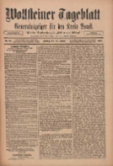 Wollsteiner Tageblatt: Generalanzeiger für den Kreis Bomst: mit der Gratis-Beilage: "Blätter und Blüten" 1911.01.27 Nr23