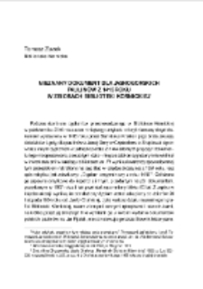 Nieznany dokument dla jasnog&oacute;rskich paulin&oacute;w z 1415 roku w zbiorach Biblioteki K&oacute;rnickiej. Pamiętnik Biblioteki K&oacute;rnickiej. Z.34.