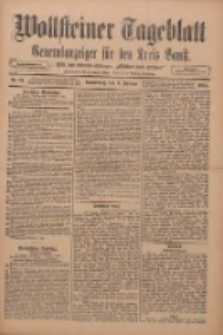 Wollsteiner Tageblatt: Generalanzeiger f&uuml;r den Kreis Bomst: mit der Gratis-Beilage: "Bl&auml;tter und Bl&uuml;ten" 1911.02.09 Nr34