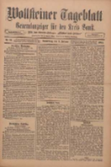 Wollsteiner Tageblatt: Generalanzeiger für den Kreis Bomst: mit der Gratis-Beilage: "Blätter und Blüten" 1911.02.09 Nr34