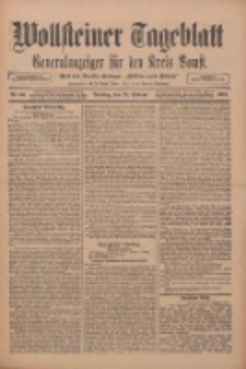 Wollsteiner Tageblatt: Generalanzeiger f&uuml;r den Kreis Bomst: mit der Gratis-Beilage: "Bl&auml;tter und Bl&uuml;ten" 1911.02.28 Nr50