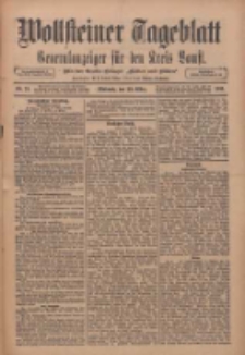 Wollsteiner Tageblatt: Generalanzeiger für den Kreis Bomst: mit der Gratis-Beilage: "Blätter und Blüten" 1911.03.29 Nr75