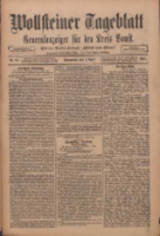 Wollsteiner Tageblatt: Generalanzeiger f&uuml;r den Kreis Bomst: mit der Gratis-Beilage: "Bl&auml;tter und Bl&uuml;ten" 1911.04.01 Nr78