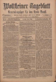 Wollsteiner Tageblatt: Generalanzeiger f&uuml;r den Kreis Bomst: mit der Gratis-Beilage: "Bl&auml;tter und Bl&uuml;ten" 1911.04.04 Nr80