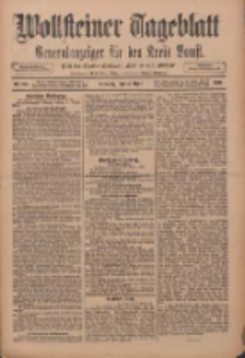 Wollsteiner Tageblatt: Generalanzeiger für den Kreis Bomst: mit der Gratis-Beilage: "Blätter und Blüten" 1911.04.04 Nr80
