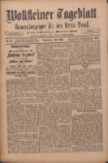 Wollsteiner Tageblatt: Generalanzeiger für den Kreis Bomst: mit der Gratis-Beilage: "Blätter und Blüten" 1911.04.06 Nr82