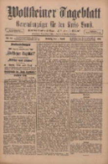 Wollsteiner Tageblatt: Generalanzeiger f&uuml;r den Kreis Bomst: mit der Gratis-Beilage: "Bl&auml;tter und Bl&uuml;ten" 1911.04.09 Nr85
