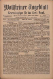 Wollsteiner Tageblatt: Generalanzeiger für den Kreis Bomst: mit der Gratis-Beilage: "Blätter und Blüten" 1911.04.11 Nr86