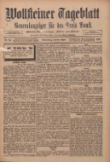 Wollsteiner Tageblatt: Generalanzeiger für den Kreis Bomst: mit der Gratis-Beilage: "Blätter und Blüten" 1911.04.27 Nr98