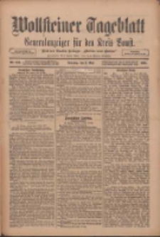 Wollsteiner Tageblatt: Generalanzeiger f&uuml;r den Kreis Bomst: mit der Gratis-Beilage: "Bl&auml;tter und Bl&uuml;ten" 1911.05.07 Nr107