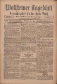 Wollsteiner Tageblatt: Generalanzeiger f&uuml;r den Kreis Bomst: mit der Gratis-Beilage: "Bl&auml;tter und Bl&uuml;ten" 1911.06.01 Nr127