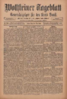 Wollsteiner Tageblatt: Generalanzeiger f&uuml;r den Kreis Bomst: mit der Gratis-Beilage: "Bl&auml;tter und Bl&uuml;ten" 1911.06.15 Nr138
