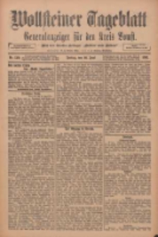 Wollsteiner Tageblatt: Generalanzeiger f&uuml;r den Kreis Bomst: mit der Gratis-Beilage: "Bl&auml;tter und Bl&uuml;ten" 1911.06.16 Nr139
