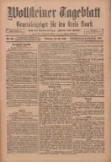 Wollsteiner Tageblatt: Generalanzeiger f&uuml;r den Kreis Bomst: mit der Gratis-Beilage: "Bl&auml;tter und Bl&uuml;ten" 1911.06.20 Nr142