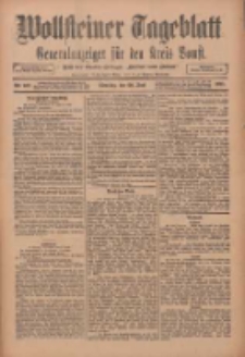 Wollsteiner Tageblatt: Generalanzeiger für den Kreis Bomst: mit der Gratis-Beilage: "Blätter und Blüten" 1911.06.20 Nr142