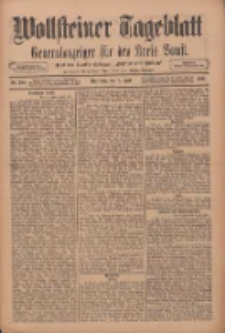Wollsteiner Tageblatt: Generalanzeiger f&uuml;r den Kreis Bomst: mit der Gratis-Beilage: "Bl&auml;tter und Bl&uuml;ten" 1911.07.05 Nr155