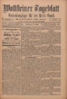 Wollsteiner Tageblatt: Generalanzeiger für den Kreis Bomst: mit der Gratis-Beilage: "Blätter und Blüten" 1911.08.01 Nr178