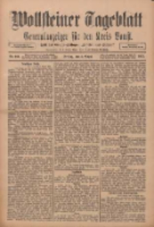 Wollsteiner Tageblatt: Generalanzeiger für den Kreis Bomst: mit der Gratis-Beilage: "Blätter und Blüten" 1911.08.04 Nr181
