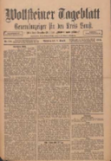 Wollsteiner Tageblatt: Generalanzeiger f&uuml;r den Kreis Bomst: mit der Gratis-Beilage: "Bl&auml;tter und Bl&uuml;ten" 1911.08.08 Nr184