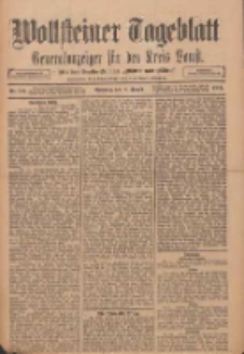 Wollsteiner Tageblatt: Generalanzeiger für den Kreis Bomst: mit der Gratis-Beilage: "Blätter und Blüten" 1911.08.08 Nr184