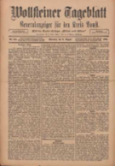 Wollsteiner Tageblatt: Generalanzeiger f&uuml;r den Kreis Bomst: mit der Gratis-Beilage: "Bl&auml;tter und Bl&uuml;ten" 1911.08.09 Nr185
