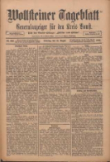 Wollsteiner Tageblatt: Generalanzeiger f&uuml;r den Kreis Bomst: mit der Gratis-Beilage: "Bl&auml;tter und Bl&uuml;ten" 1911.08.15 Nr190