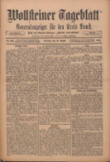 Wollsteiner Tageblatt: Generalanzeiger für den Kreis Bomst: mit der Gratis-Beilage: "Blätter und Blüten" 1911.08.15 Nr190