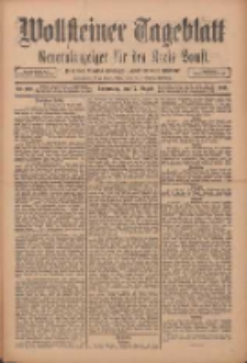 Wollsteiner Tageblatt: Generalanzeiger f&uuml;r den Kreis Bomst: mit der Gratis-Beilage: "Bl&auml;tter und Bl&uuml;ten" 1911.08.17 Nr192