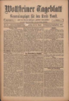 Wollsteiner Tageblatt: Generalanzeiger f&uuml;r den Kreis Bomst: mit der Gratis-Beilage: "Bl&auml;tter und Bl&uuml;ten" 1911.08.20 Nr195