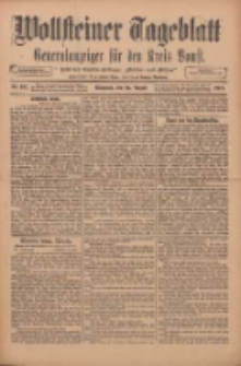 Wollsteiner Tageblatt: Generalanzeiger f&uuml;r den Kreis Bomst: mit der Gratis-Beilage: "Bl&auml;tter und Bl&uuml;ten" 1911.08.23 Nr197