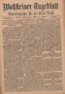 Wollsteiner Tageblatt: Generalanzeiger f&uuml;r den Kreis Bomst: mit der Gratis-Beilage: "Bl&auml;tter und Bl&uuml;ten" 1911.08.24 Nr198