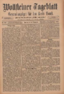 Wollsteiner Tageblatt: Generalanzeiger f&uuml;r den Kreis Bomst: mit der Gratis-Beilage: "Bl&auml;tter und Bl&uuml;ten" 1911.09.01 Nr205